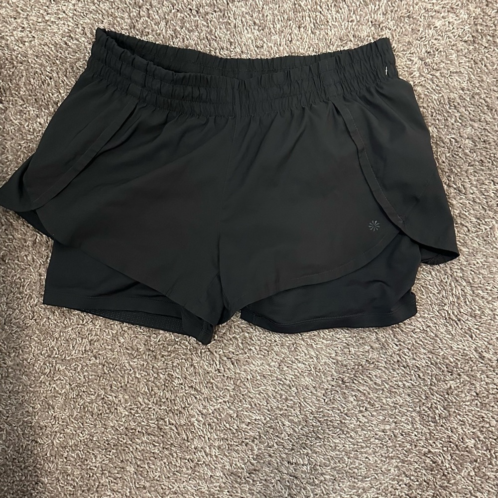 Women's Black Athletic Shorts Athleta built in biker shorts